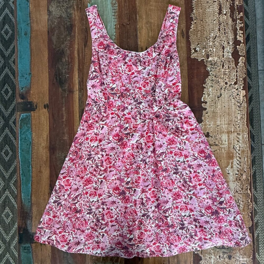 Sincerely Jules Pink Floral Smocked Dress Size S - Picture 5 of 10